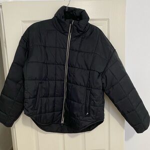 JoyLab Oversized Black Puffer Jacket